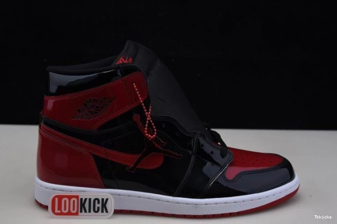 Cheap TBK Air OG 1 Patent High Jordan 555088-063 Bred 0818